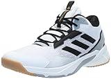 adidas Men's Crazyflight 5 Mid Top Indoor Sneaker, White/Black/Grey, 8