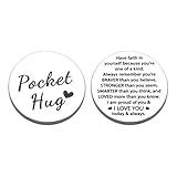 First Day of School Gifts, Back to School Gifts for Students Kids, Inspirational Pocket Hug Token Back to School Stuff Supplies, Off to College Gifts for College Boys Girls, New College Student Gifts