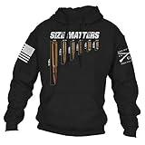 Grunt Style Size Matters - Men's Hoodie (Black, Large)