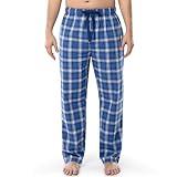 Fruit of the Loom Men's Woven Sleep Pajama Pant, Navy Plaid, X-Large