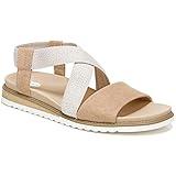 Dr. Scholl's Shoes Women's Islander Strappy Flat Sandal,Tawny Birch Microfiber,9