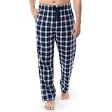 Fruit of the Loom mens Yarn-dye Woven Flannel Pant Pajama Bottom, Navy Plaid, X-Large US