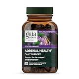 Gaia Herbs Adrenal Health Daily Support - with Ashwagandha, Holy Basil & Schisandra - Herbal Supplement to Help Maintain Healthy Energy and Stress Levels - 120 Liquid Phyto-Capsules (120 Count)