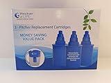 Pitcher of Life Alkaline Water Pitcher Replacement Filters - 3 Pack