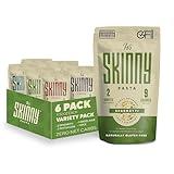 It’s Skinny Pasta— 6-Variety Pack Pre-Cooked Pasta High Fiber & Gluten Free Pasta Low Calorie Low Carb — Konjac Shirataki Noodles, Sugar Free, Keto & Paleo-Friendly