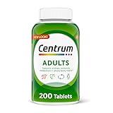 Centrum Adult Multivitamin/Multimineral Supplement with Antioxidants, Zinc, Vitamin D3 and B Vitamins, Gluten Free, Non-GMO Ingredients - 200 Count