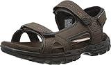 Skechers Men's GARVER-Louden Fisherman Sandal, Brown, 13 Medium US