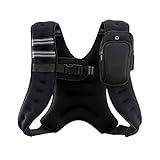 ZELUS Weighted Vest 12lb Weight Vest with Reflective Stripe for Workout, Strength Training, Running, Fitness, Muscle Building, Weight Loss, Weightlifting