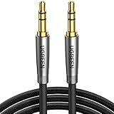 UGREEN 3.5mm Audio Cable Nylon Braided Aux Cord Male to Male Stereo Hi-Fi Sound for Headphones Car Home Stereos Speakers Tablets Compatible with iPhone iPad iPod Echo More 3FT