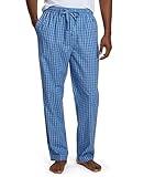 Nautica Men's Soft Woven 100% Cotton Elastic Waistband Sleep Pajama Pant, French Blue, Large