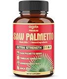 Premium Saw Palmetto Capsules - Combined with Ashwagandha, Turmeric, Tribulus, Maca, Green Tea, Ginger, Holy Basil & More - Natural Prostate Support - 90 Capsules 3-Month Supply