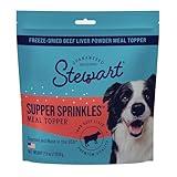 Stewart Beef Liver Supper Sprinkles, Dog Food Toppers, Beef Liver, 2.5 oz. Resealable Bag, Made in USA, Products for Dogs