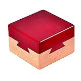 DC-BEAUTIFUL Impossible Dovetail Box Mini 3D Brain Teaser Wooden Magic Drawers Gift Jewelery Box Puzzle Toy