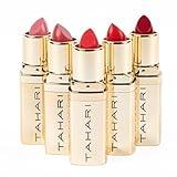 VOTUM Tahari Lipstick Set, Super Lustrous 5 Piece Gift Set, Multi-Finish, Cream Pearl & Matte, Pack of 5 (Red)