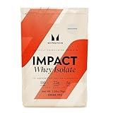 Myprotein Impact Whey Protein Isolate, 2.2 Lbs (40 Servings) Unflavored, 22g Protein, 3.5g Glutamine & 4.5g BCAA Per Serving, Protein Shake for Muscle Strength & Recovery