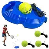 Colefunmit Tennis Trainer Rebound Ball with 3 String Balls, Solo Tennis Training Equipment, Portable Tennis Training Tool, Tennis Rebounder Kit for Beginners