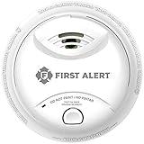 First Alert 0827B Ionization Smoke Alarm with 10-Year Sealed Tamper-Proof Battery , White , Pack of 1