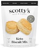 Keto Biscuit Zero Carb Mix - Keto and Gluten Free Biscuit Baking Mix - 0g Net Carbs Per Biscuit - Sweetened with Allulose - No Erythritol, Easy to Bake - No Sugar Alcohols - No Nut Flours - Makes 12 Biscuits (23g Mix)