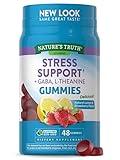 Nature's Truth Stress Relief Gummies for Adults | with Gaba, L Theanine and Lemon Balm | Lemon Strawberry Gummies | Non-GMO, Gluten Free Supplement