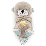 Fisher-Price Baby Toy Soothe 'n Snuggle Otter Portable Plush Sound Machine with Music Lights & Breathing Motion for Newborns 0+ Months