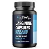 L-Arginine Capsules for Active Males - 60 Count, Non-GMO, 1200mg Blend of L Arginine and L Citrulline - Arginine Supplement for Enhanced Performance - L Arginine 1000mg for Muscle Support