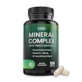 ADEO2 - Premium Blend of 52 Trace Minerals Complex with Essential Minerals in Chelated Form – All Natural and 100% Organic - 120 Capsules - Full Spectrum Ionic Mineral Blend - Safe for Women and Men