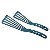 Rachael Ray Tools & Gadgets 2-Piece Nylon Turner Set, Marine Blue, 10" & 12" Spatula Set