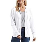 Hanes womens Slub Jersey fashion hoodies, White, XX-Large US