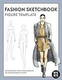 Fashion Sketchbook Figure Template: This professional Fashion Illustration Sketchbook contains 230 female fashion figure templates. All fashion ... in Paris and are now available in this Book