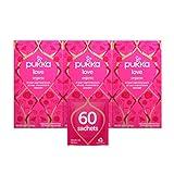 Pukka Organic Tea Bags, Love Herbal Tea with Chamomile, Rose and Lavender, 20 Count (Pack of 3) 60 Tea Bags