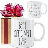 Dnuiyses Wedding Officiant Mug, Funny Wedding Registry Mug, Best Officiant Ever Gifts from Couple, Bride Groom Thank You Mug, Wedding Officiant Gift, Officiant Gifts for Wedding Day, Wedding Mug