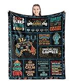 Punofell Gamer Gifts - Best Gaming Gifts for Men - Game Room Decor Gift for Boys/Men - Gifts for Gamers - Video Game Lover Gifts - Gifts for Gaming Blanket 50" x 60"