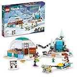 LEGO Friends Igloo Holiday Adventure 41760 Building Toy Set for Ages 8+, with 3 Dolls, 2 Dog Characters, A Winter Themed Gift for Kids 8-10 Who Love Snowy Adventures, Dog Sledding and Pretend Play