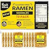 Gluten free ramen noodles low sodium ramen (10 pieces) Plain ramen noodles. Restaurant grade. Japanese healthy ramen noodles from brown rice