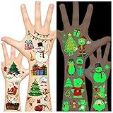 Leesgel Christmas Stocking Stuffers for Kids Toddlers Teens, Christmas Temporary Tattoos for Kids Tattoos, Holiday Christmas Toys List for Kids Christmas Party Supplies Favors (luminous)