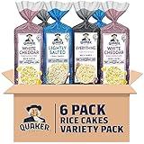 Quaker Large Rice Cakes, 3 Flavor Topper Variety Pack, Pack of 6