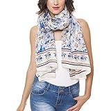 Scarf for Women 100% Silk Fashion Lightweight Shawl Wrap Scarves for Summer Fall Spring (NS18-2)