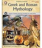 Greek And Roman Mythology Social Studies Textbook―Grades 6-12, The Trojan War, Ancient Civilizations, Geography, Storytelling With Creative Writing ... Or Classroom (96 pgs) (Interactive Notebook)