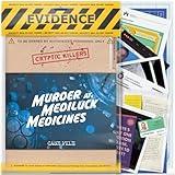 Cryptic Killers Unsolved Murder Mystery Game - Cold Case Files Investigation Detective Evidence & Crime File - Individuals, Date Nights & Party Games- Murder at Mediluck Medicines