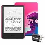 Kindle Kids Essentials Bundle including Kindle Kids (2022 release), Kids Cover - Unicorn Valley, Power Adapter, and Screen Protector