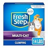 Fresh Step Clumping Cat Litter, Multi-Cat Odor Control, 14 lbs