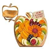 Dried Fruit Gift Basket– Healthy Gourmet Snack Box - Holiday Food Tray - Variety Snacks - Birthday, Sympathy, Mom, Dad, Corporate Tray - Bonnie & Pop