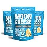 Moon Cheese Oh My Gouda Cheese Bites, 2 Ounce, 3-Pack, Crunchy, Packed With Protein & Calcium, Keto, Gluten Free