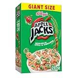 Kellogg’s Apple Jacks Breakfast Cereal, Kids Snacks, Family Breakfast, Giant Size, Original, 23oz Box (1 Box)