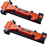 Amazon Basics Emergency Seat Belt Cutter and Window Hammer Tool, Car Accessories, 2 Pack, SW-835