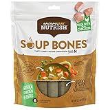 Rachael Ray Nutrish Soup Bones Dog Treats, Chicken & Veggies Flavor, 6 Bones