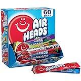 Airheads Candy Bars, Variety Bulk Box, Chewy Full Size Fruit Taffy, Gifts, Holiday, Parties, Concessions, Pantry, Non Melting, Party, 60 Individually Wrapped Full Size Bars