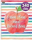 Teacher Created Resources Watercolor Lesson Plan and Record Book, 8.5 inches X 11 inches, White