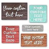 Custom Wood Signs Personalized | Farmhouse Decor | Personalized Signs | Personalized Rustic Wood Signs | Father's Day Gift | Custom Sign | Ready to Hang! (5.5x12 Inches)