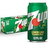 7UP Lemon Lime Soda, Naturally Flavored and Caffeine Free, 12 Fl Oz (Pack of 12)